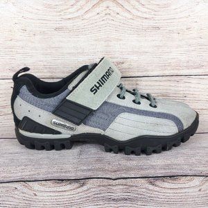 Shimano Womens Sh-MT40WL Gray Suede Cycling Mountain Sneaker Shoes Size US 5